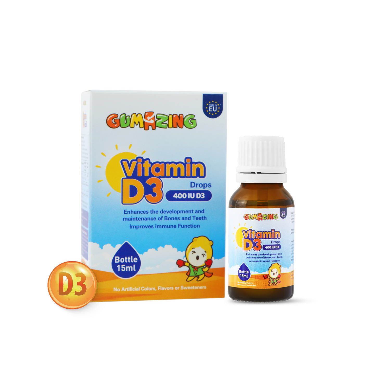 Gumazing D3 Drops |1 Year Supply (EU)