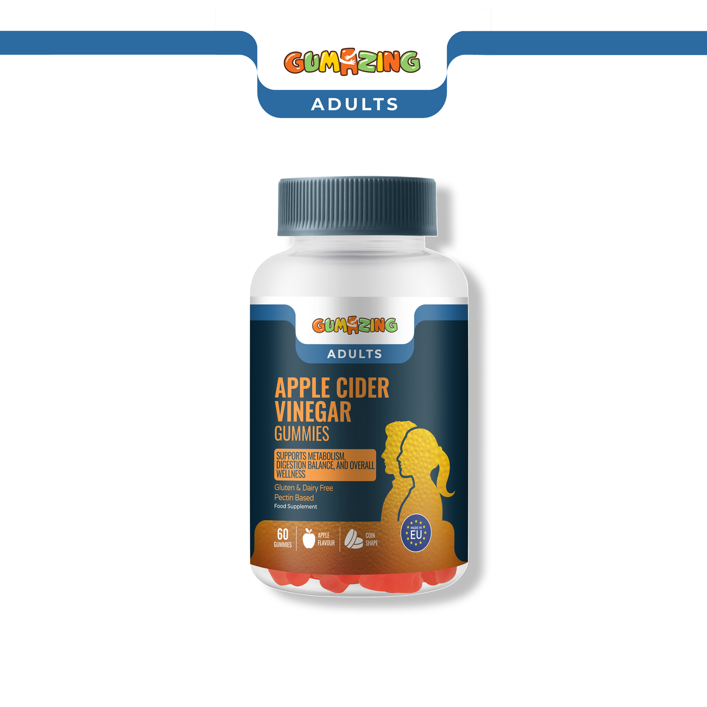 Gumazing Apple Cider Vinegar Gummies (For Adults) |(60 pcs) - B2B