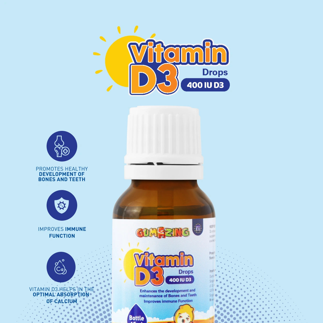 Gumazing 2 Pack Combo | D3 drops + Zinc Pro+ Oral Spray