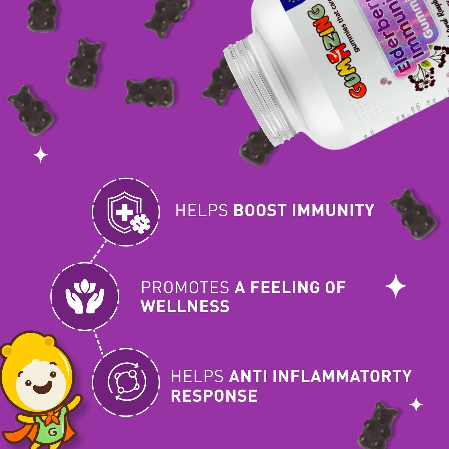 elderberry gummies features