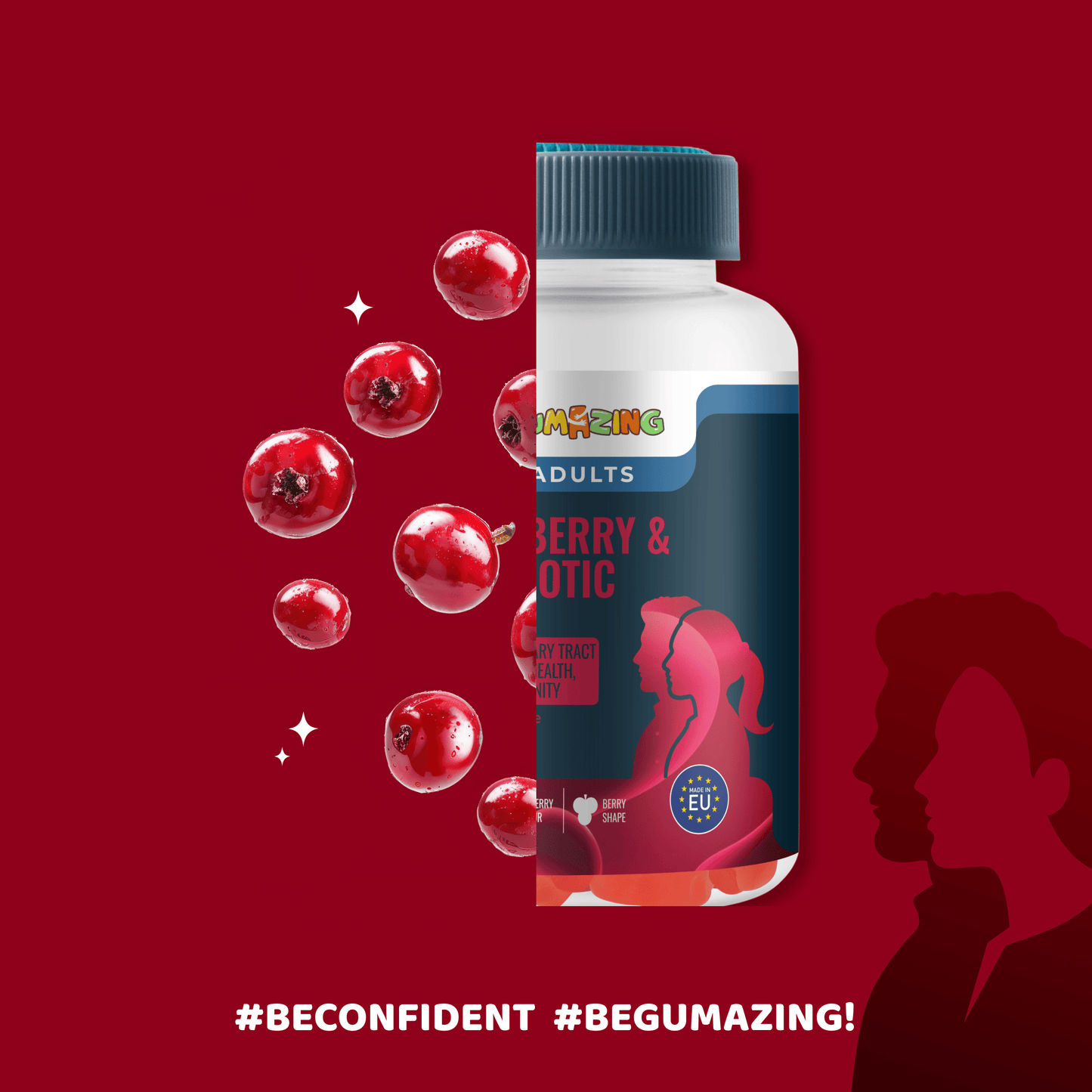 Gumazing Cranberry & Probiotic Gummies (For Adults)|(60 pcs) - B2B