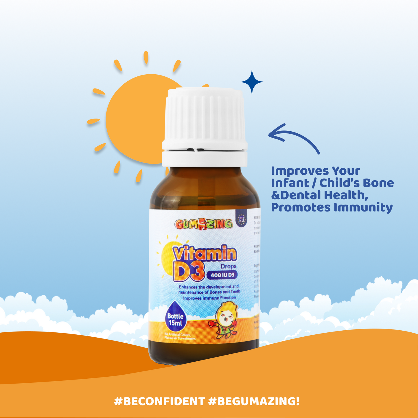 Gumazing D3 Drops |1 Year Supply (EU)