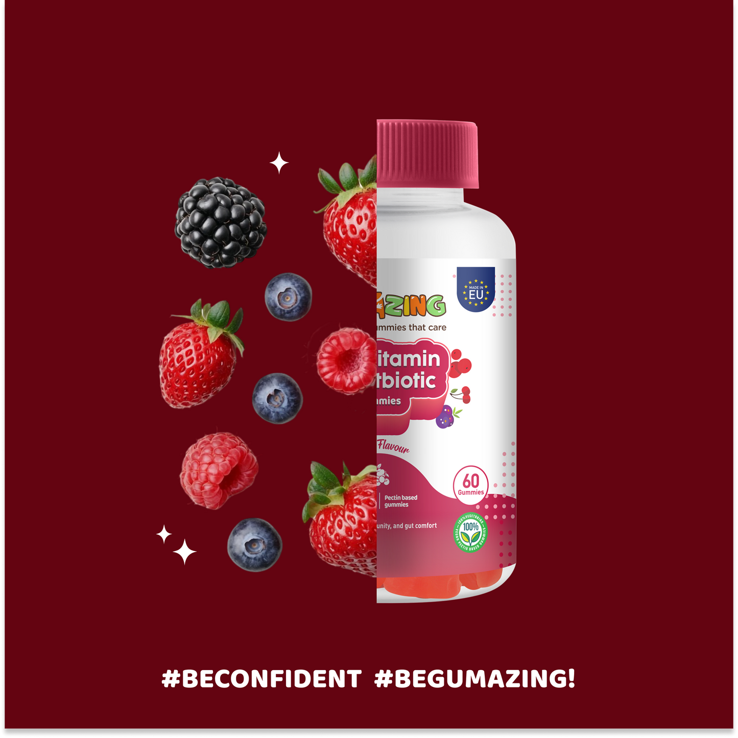 Gumazing Multivitamin & Postbiotic Gummies (For Kids) |(60 pcs) - B2B