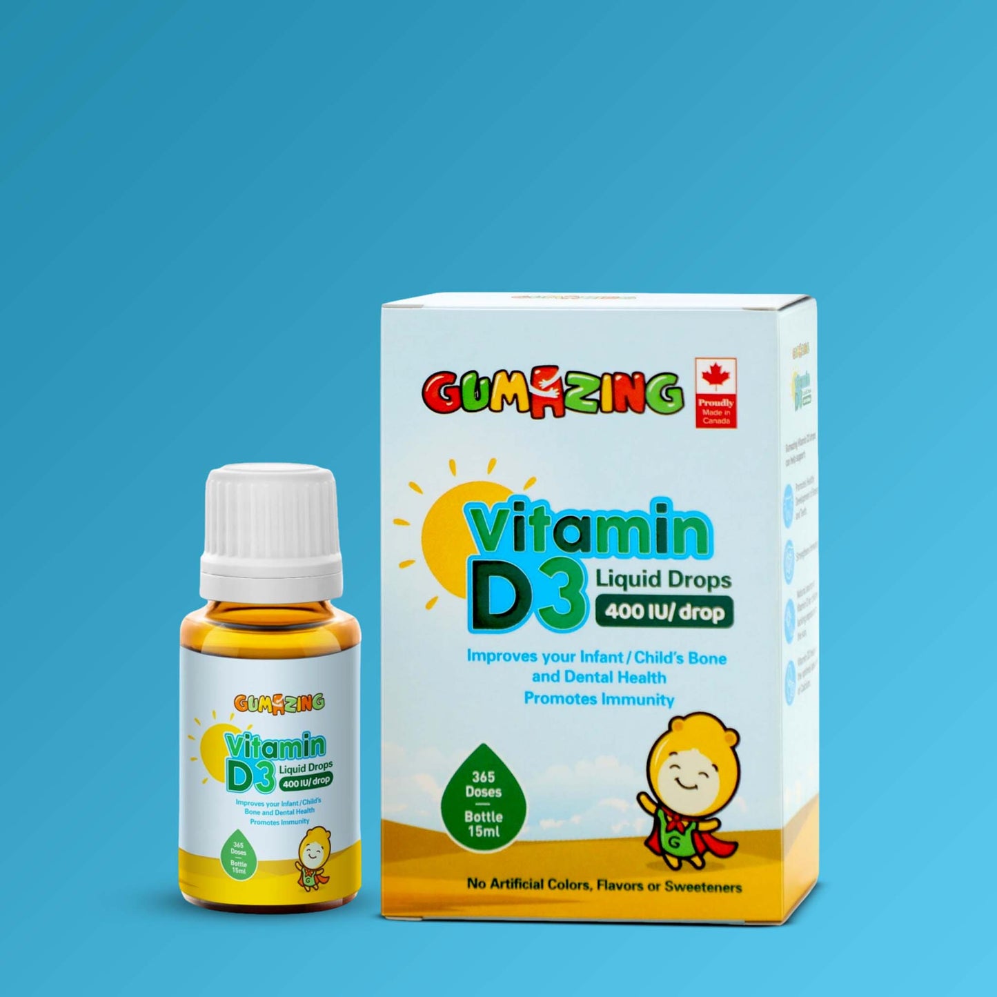 Gumazing Vitamin D3 Liquid Drops, 1 Year Supply for wholesale