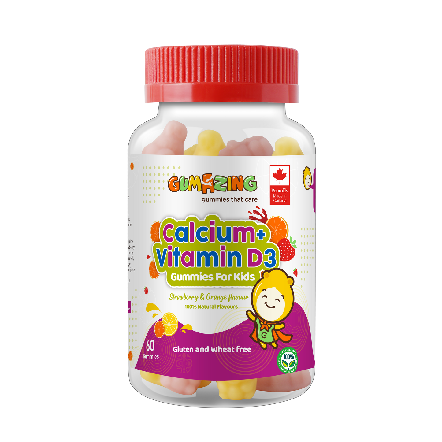 Vegetarian Pack | Gumazing 3 Pack Combo | Calcium & Vitamin D3 + Vitamin C & Zinc + Multivitamin | 3 month supply