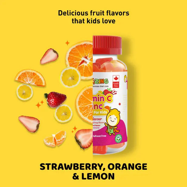 Gumazing Vitamin C & Zinc Gummies (60 pcs), 1 month supply Begumazing