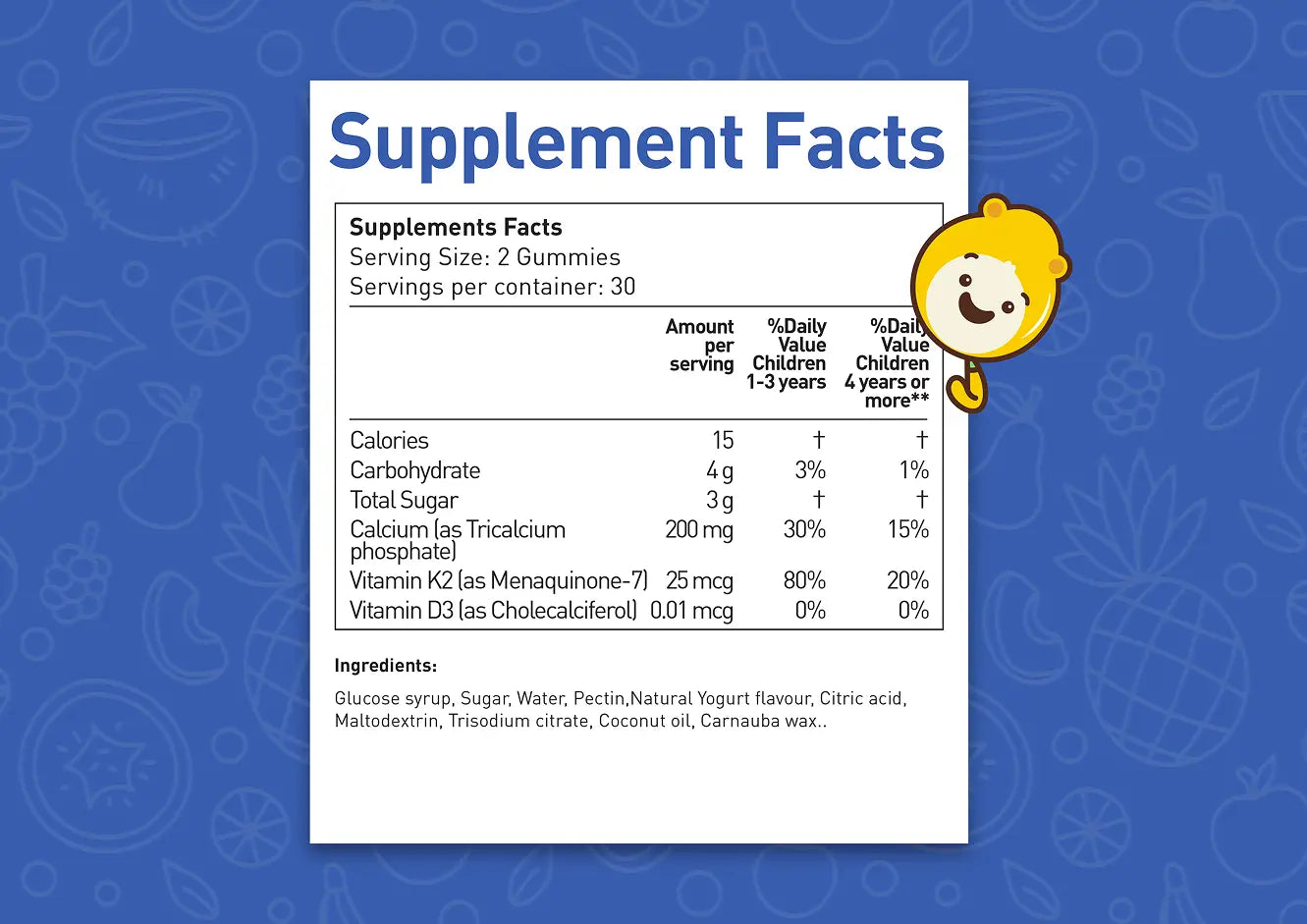 Calcium + D3 + K2 Gummies | Gumazing Kids 