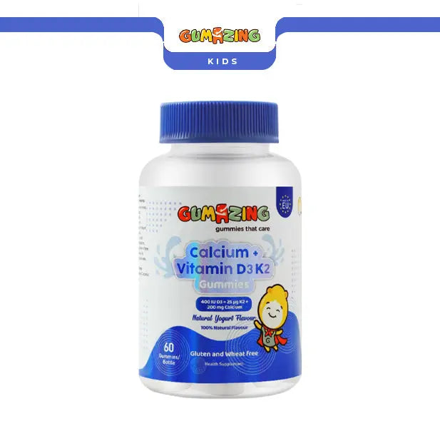 Calcium + D3 + K2 Gummies | Gumazing Kids Bone Health Support 