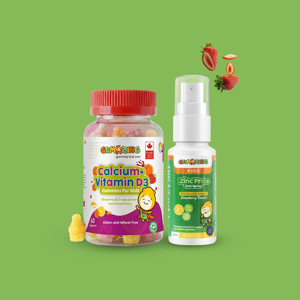 Calcium + Vitamin D3 Gummies & Zinc Pro+ Oral Sprays