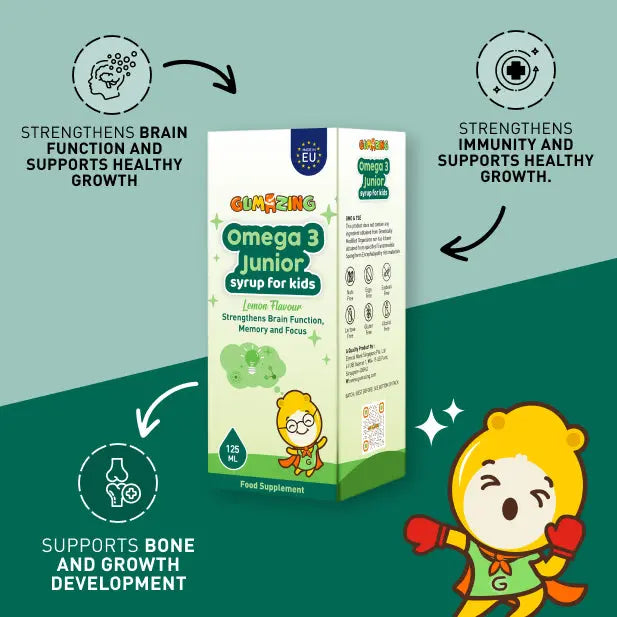 Omega 3 Junior Syrup | Gumazing kids for junior syrup for brain functioning - B2B Begumazing