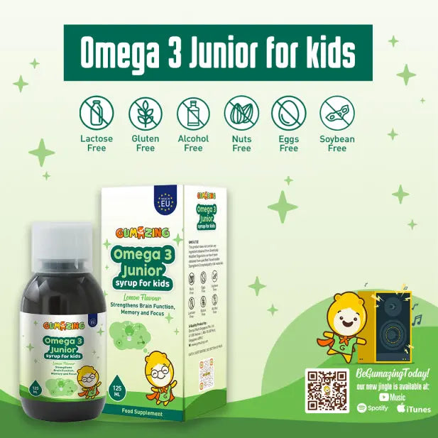 Omega 3 Junior Syrup | Gumazing kids for junior syrup for brain functioning - B2B Begumazing