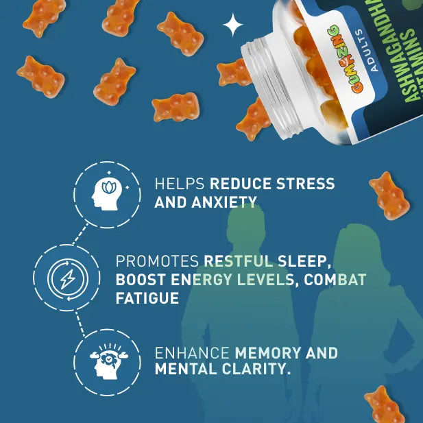 Ashwagandha + Vitamins Gummies | Gumazing for adults to manage stress & staying active throughout the day - B2B Begumazing