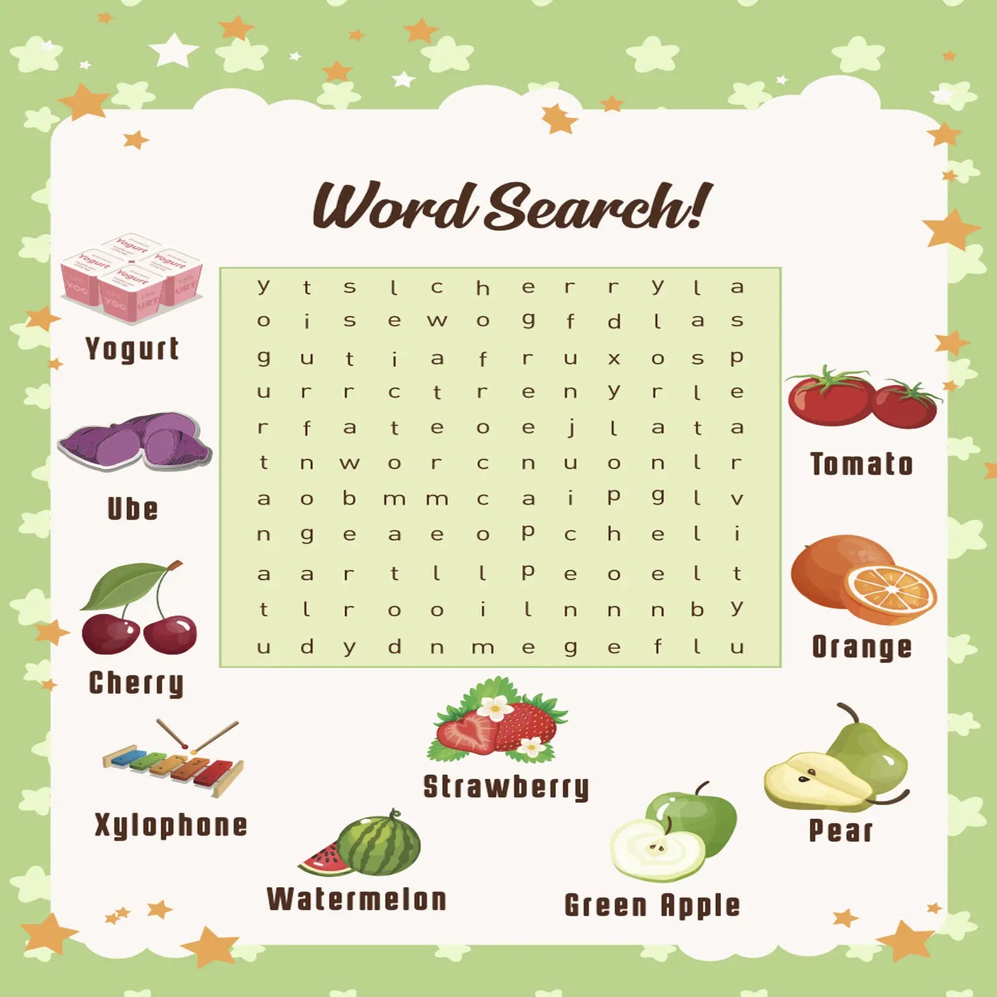 Gumazing_Activity_Book_4 Word Search page