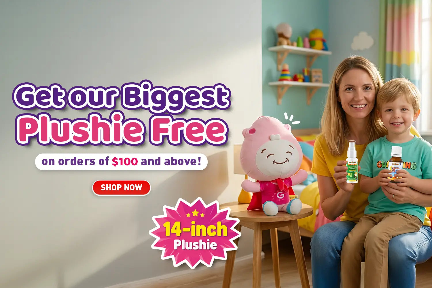 Gumazing plushie free with gummies