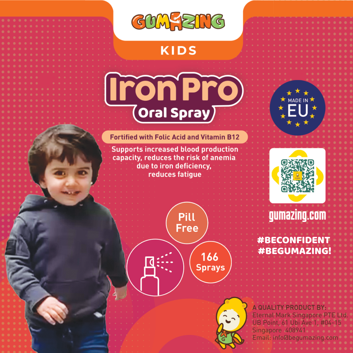 ironpro oral spray for kids