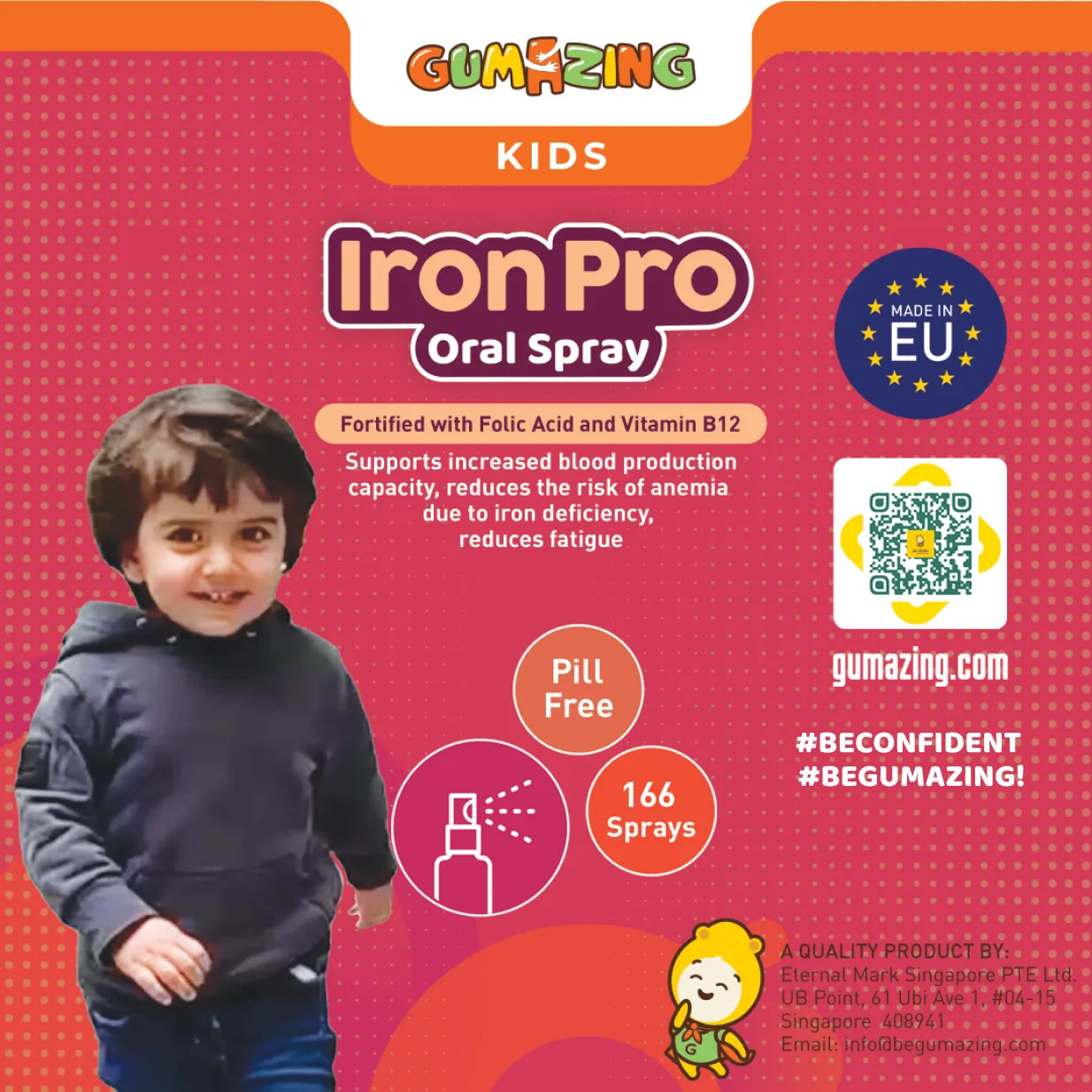 ironpro oral spray for kids