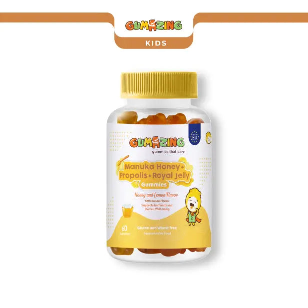 Manuka Honey + Propolis + Royal Jelly Gummies | Gumazing for kids to support overall well-being -B2B Begumazing