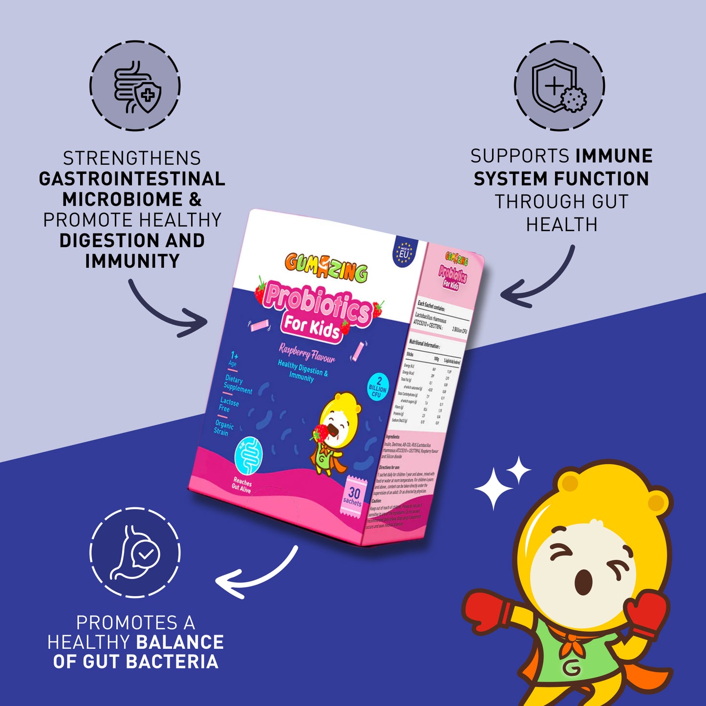 Gumazing Probiotics Sachets for Kids