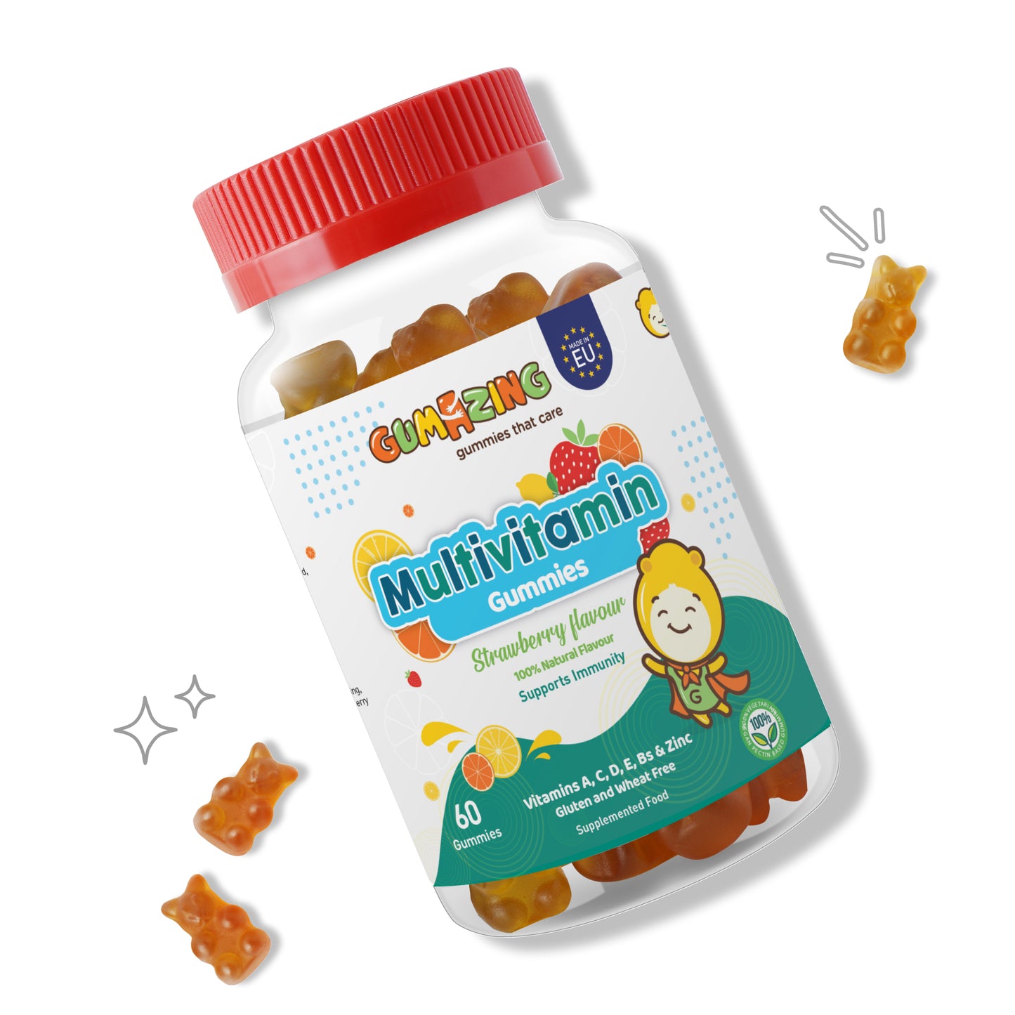 Multivitamin Gummies untuk Kanak-kanak | <tc>Gumazing</tc> Sokongan Imun & Kesihatan Keseluruhan