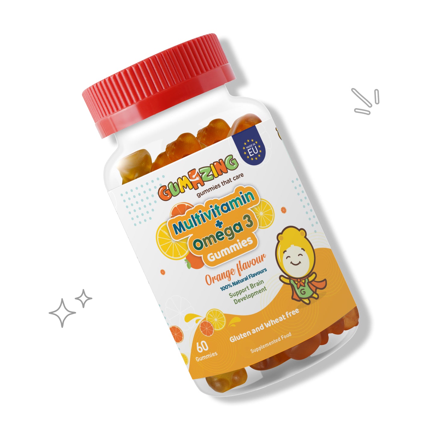 Multivitamines + Oméga 3 Gummies | Soutien à la santé des enfants Gumazing