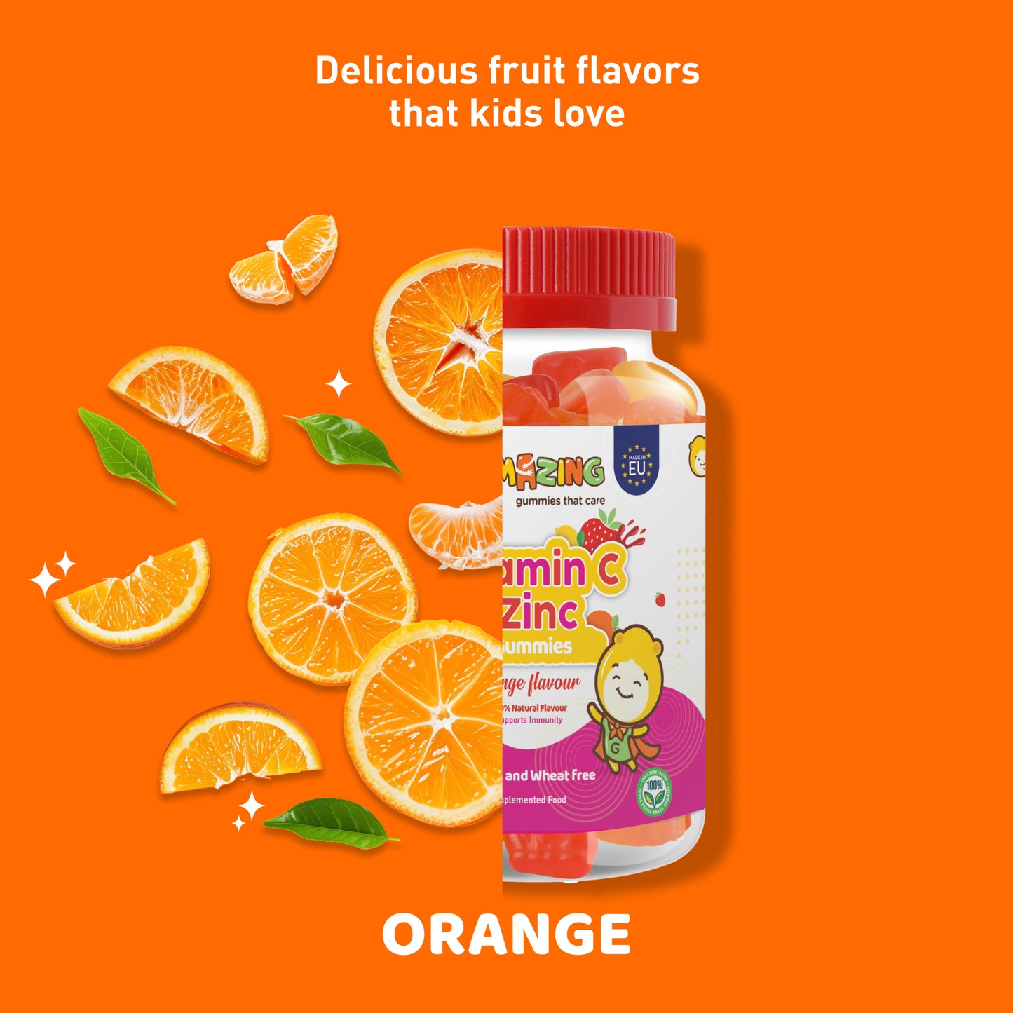 Gummies Vitamine C + Zinc | Gumazing Kids Soutien immunitaire et croissance