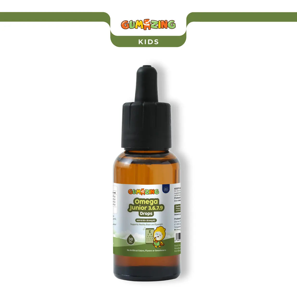 Omega Junior 3.6.7.9 Drops | Gumazing for kids drops to improve brain health and eyesight for children - B2B Begumazing