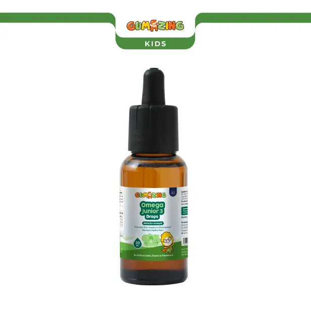 Omega Junior 3 Drops | Gumazing for kids drops to improve heart health enriched with essential Omega-3 Fatty acids - B2B Begumazing