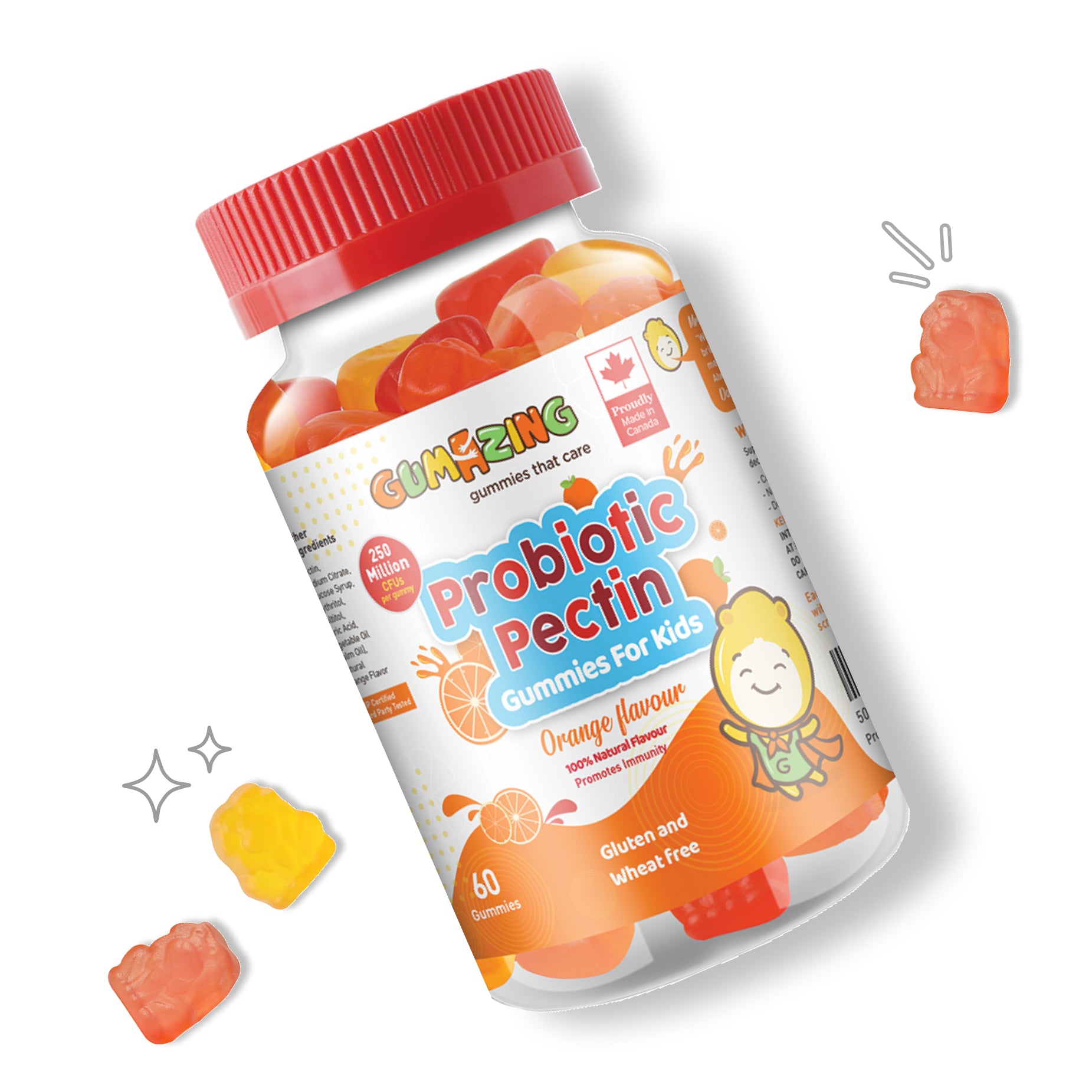 Gumazing Probiotic Gummies (60 قطعة) تكفي لمدة شهر