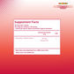 Probiotics + gut health sachets supplement facts
