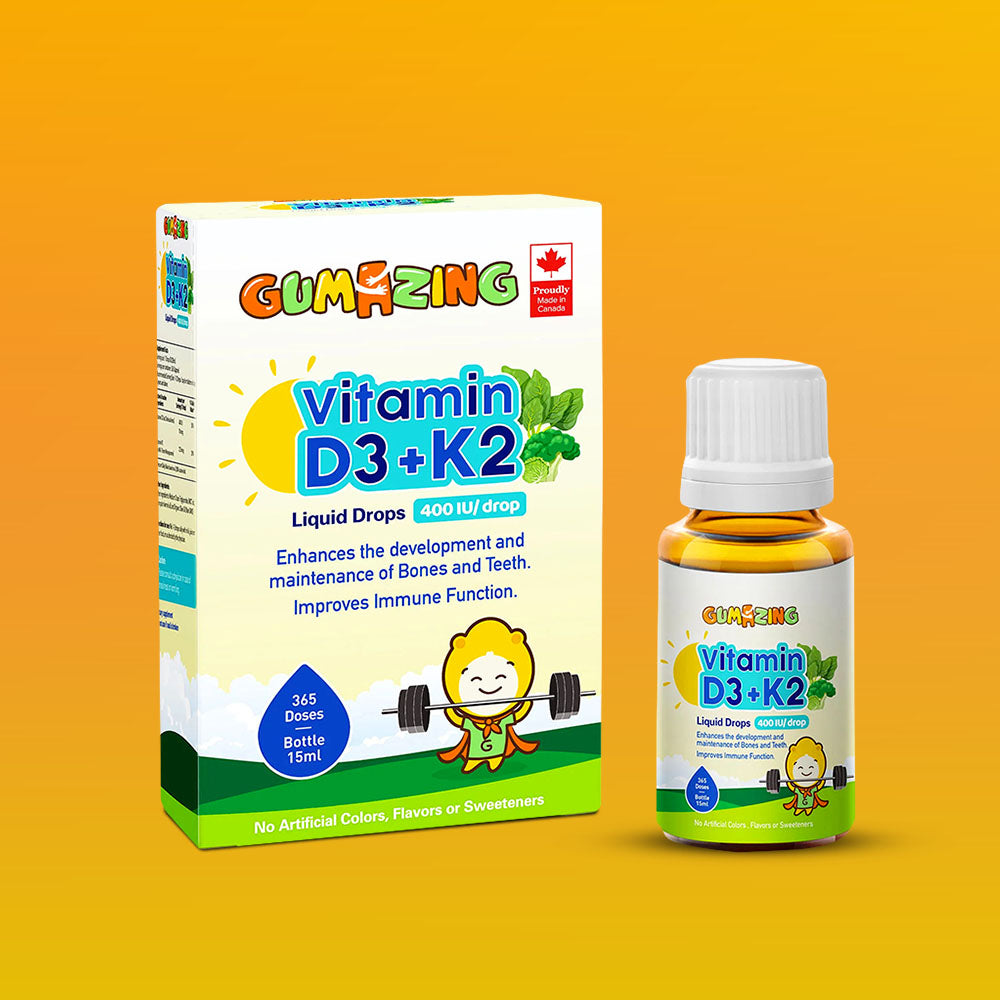 Gumazing Vitamin D3+K2 Liquid Drops, 1 Year Supply