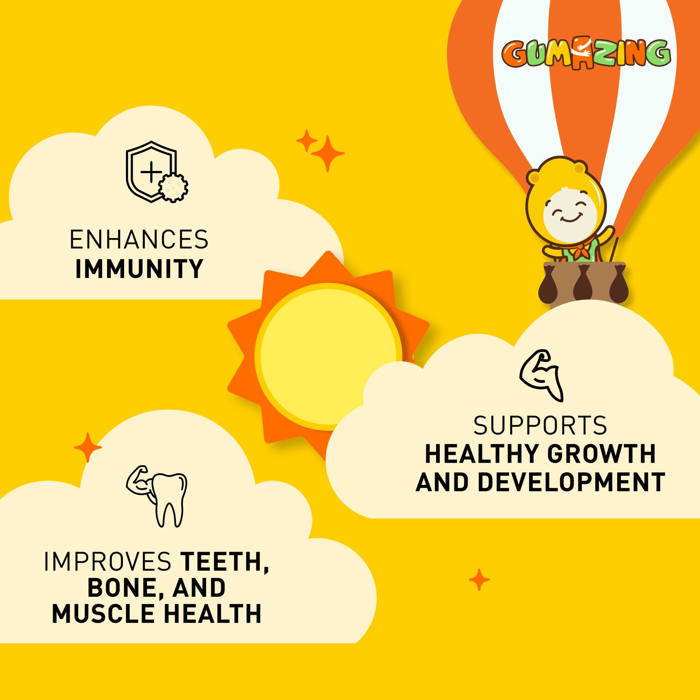 Vitamin D3 + K2 Oral Drops for Kids | Gumazing Bone and Cardiovascular Health