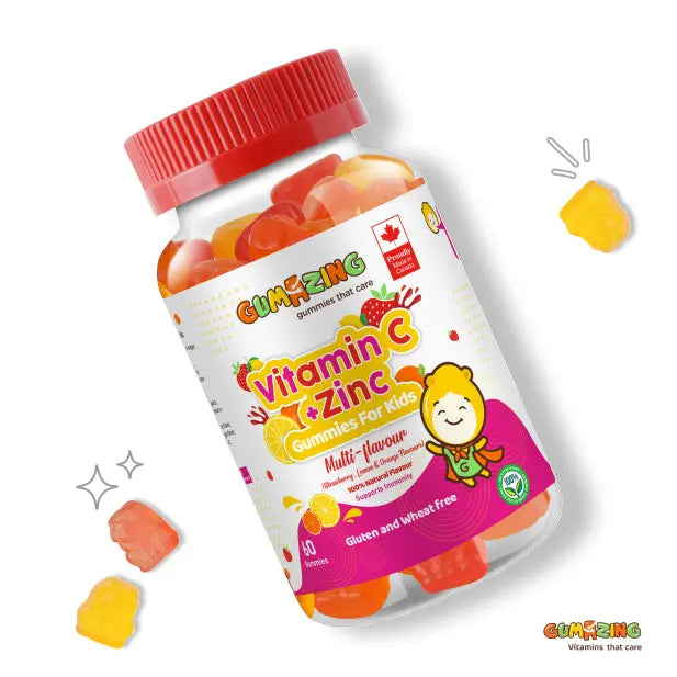 Gumazing Vitamin C & Zinc Gummies (60 pcs), 1 month supply Begumazing