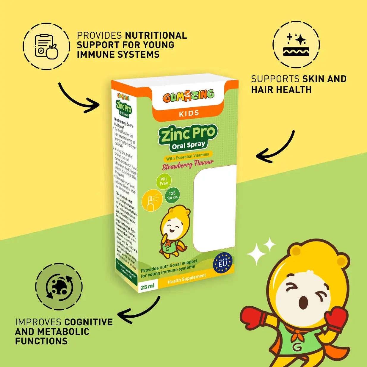 ZincPro Oral Spray for Kids | Immune Support & Growth | Strawberry Flavor for wholesale-B2B Begumazing