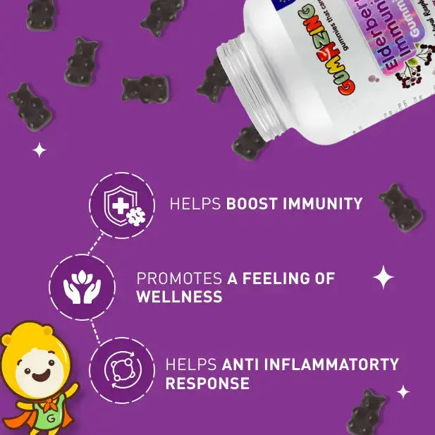 Black Elderberry Gummies for Kids | Gumazing Immune Support with Antioxidant Benefits for wholesale - B2B Begumazing