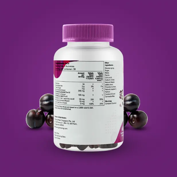 Black Elderberry Gummies for Kids | Gumazing Immune Support with Antioxidant Benefits for wholesale - B2B Begumazing
