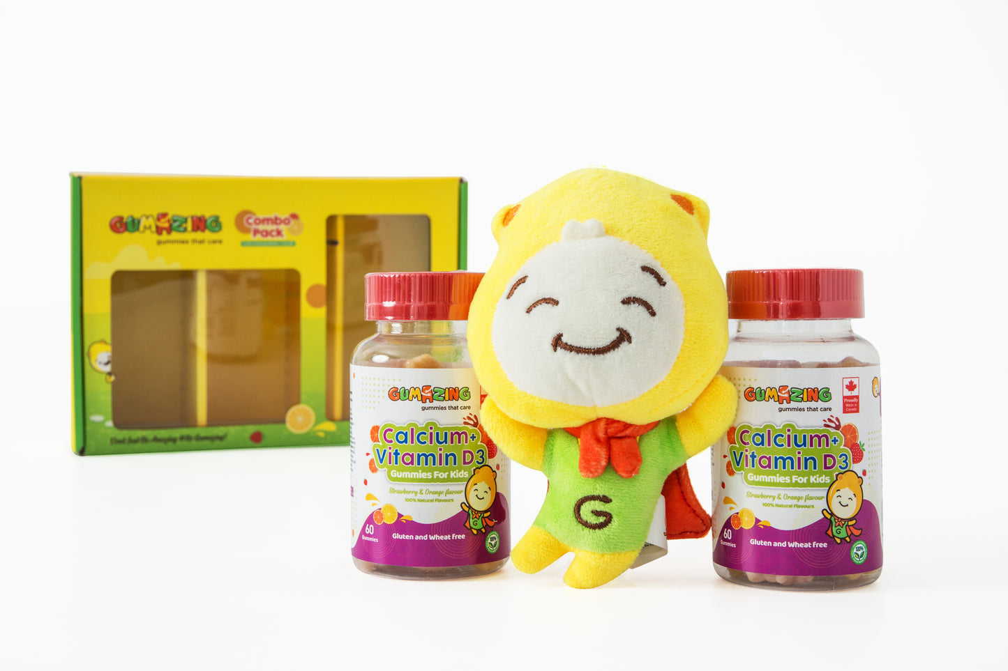 Gumazing Calcium & Vitamin D3 Gummies (60 pcs), 1 mois d'approvisionnement pour la vente en gros