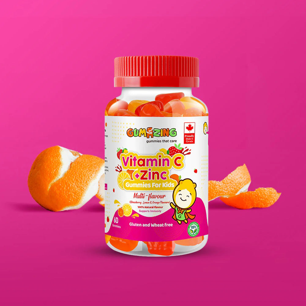 Kẹo dẻo Gumazing Vitamin C & Zinc (60 viên), dùng 1 tháng